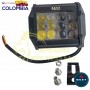 EXPLORADORA LED FIJA + FLASH COLOR BLANCO - BLANNCO 9-36V