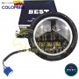 FARO 7 PULGADAS BLANA CON OJO DE ANGEL BLANCO -AMBAR 9-36 V BEST Luces LED BEST