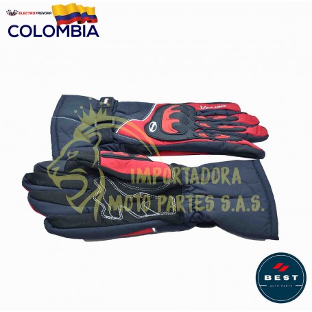 GUANTES IMPERMEABLES PARA MOTO COLOR ROJO - TALLA XL BEST