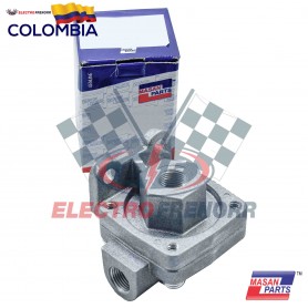 VALVULA DESCARGUE RAPIDO QR1 ENTRADA 1-2 - SALIDA 1-4 DIAFRAGMA INSONORO TIPO KNORR MASAN PARTS