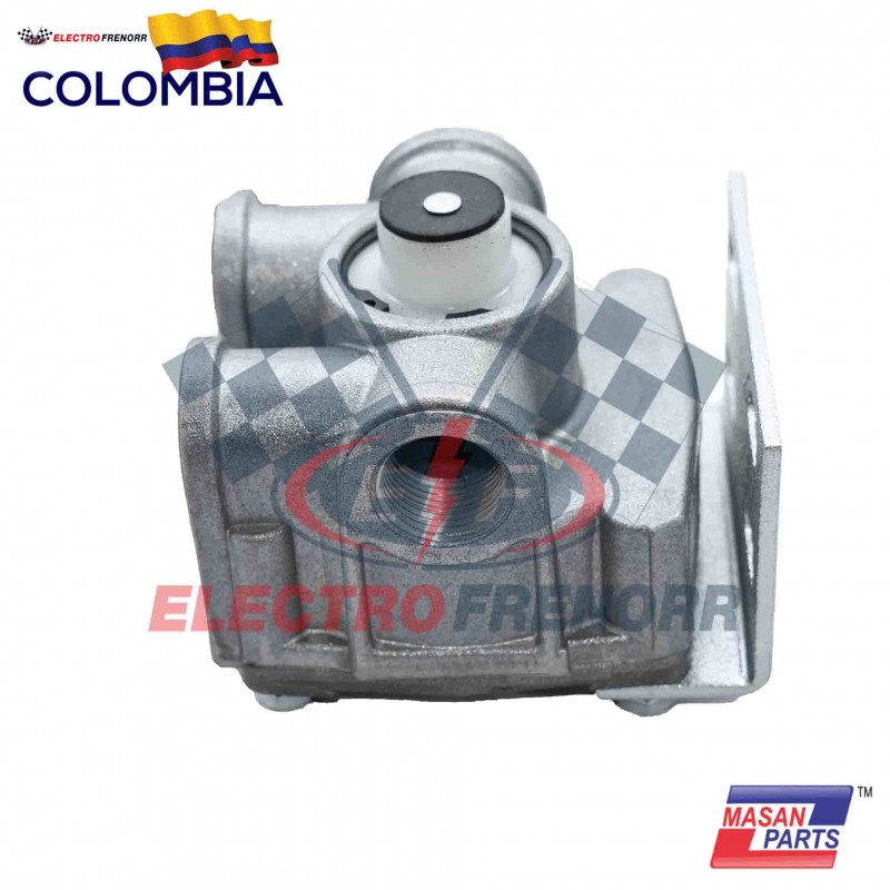 VALVULA RELAY R12 TIPO BENDIX SALIDA 3-4 (CON SOPORTE) MASAN PARTS