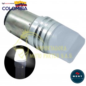 BOMBILLO DE FRENO FIJO + FLASH COLOR BLANCO12 V BEST