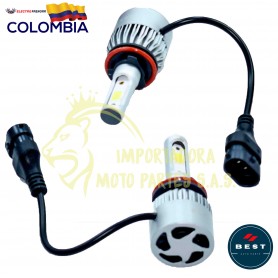 BOMBILLO 9005 LED X2 COLOR BLANCO 12-24V BEST