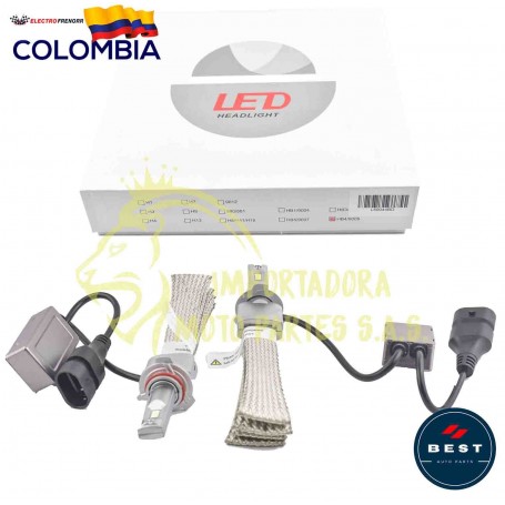 BOMBILLO  9006  LED CON DISIPADOR  12-24 VOLT
