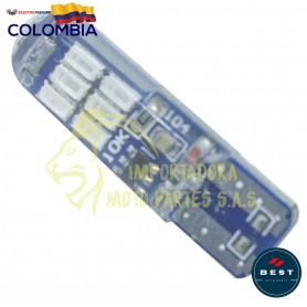 BOMBILLO LED COCUYO FIJA + FLASH COLOR ROJO 12V CON 150LM BEST