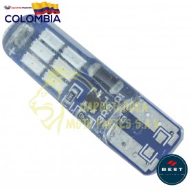 BOMBILLO LED COCUYO FIJA + FLASH COLOR AMARILLO 12V CON 150LM BEST