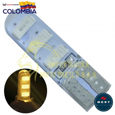 BOMBILLO LED COCUYO FIJA COLOR AMBAR 12V BEST