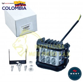 EXPLORADORA LED FIJA + FLASH COLOR BLANCO - ROJO 9-36V BEST