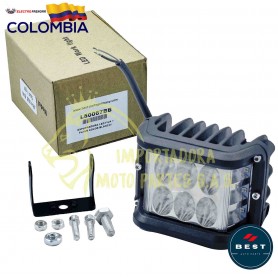 EXPLORADORA LED FIJA + FLASH COLOR BLANCO - AZUL 9-36V BEST