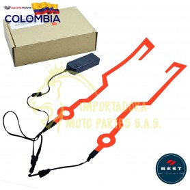 LUCES PARA CASCO DE MOTO - DISEÑO CUADRADO COLOR ROJO BEST