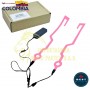 LUCES PARA CASCO DE MOTO - DISEÑO CUADRADO COLOR ROSA BEST