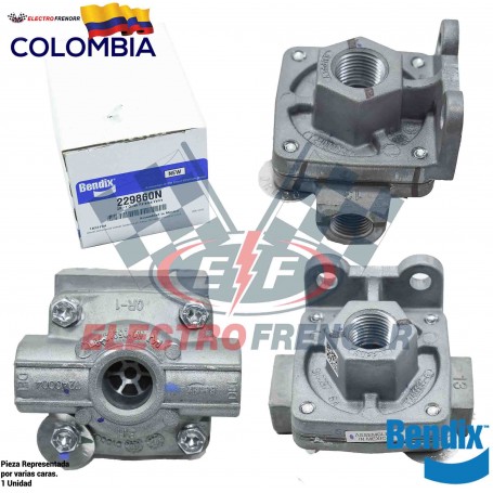 VALVULA DESCARGUE QR-1 ENTRADA 1-2 SALIDA 3-8 BENDIX