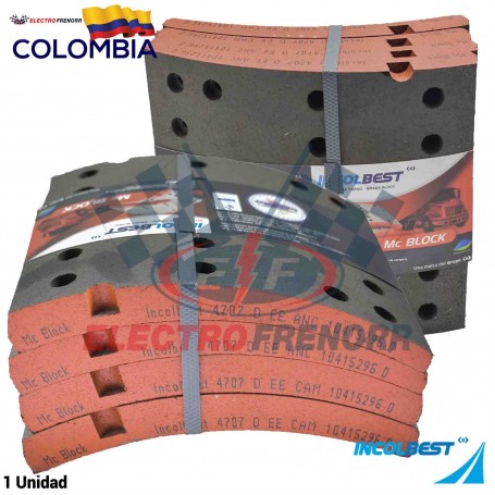 JGO BLOQUES DE FRENO 4707 (D) FORMULACION MCBLOCK INCOLBEST