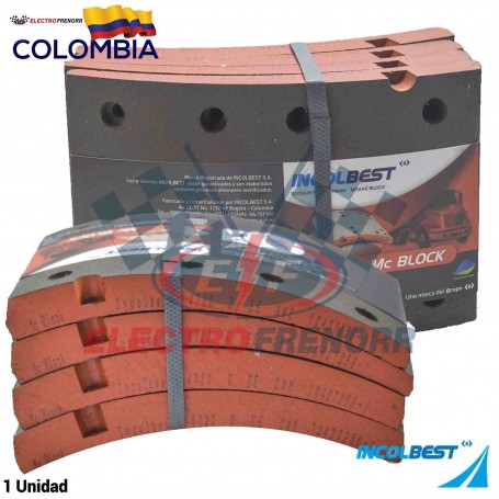 JUEGO BLOQUES DE FRENO 4720 (D) FORMULACION MCBLOCK INCOLBEST
