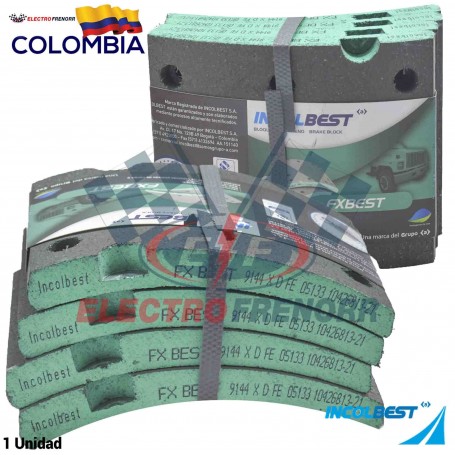 JGO BLOQUES DE FRENO 9144 (XD) FORMULACION FXBEST INCOLBEST