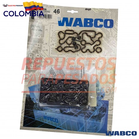 KIT EMPAQUETADURA PLACA CONEXION TUBERIA WABCO