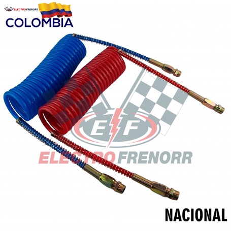 MANGUERAS TRAILER 15 PIES AZUL Y ROJA NACIONAL