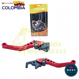 MANIGUETA X2 PARA AKT 125 NKD DE COLOR ROJO BEST