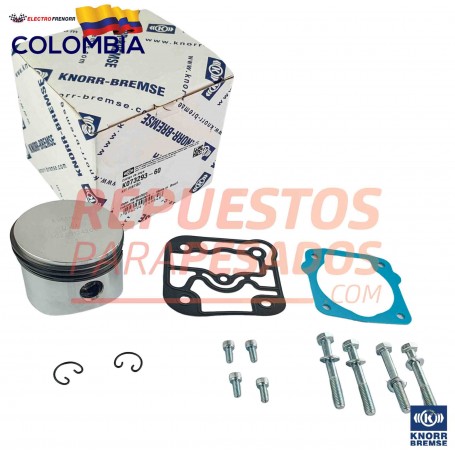 PISTON Y EMPAQUETADURA CULATA COMPRESOR ISF KNORR
