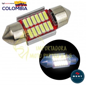 BOMBILLO TIPO FUSIBLE BLANCO LED 31MM 300LM 12V