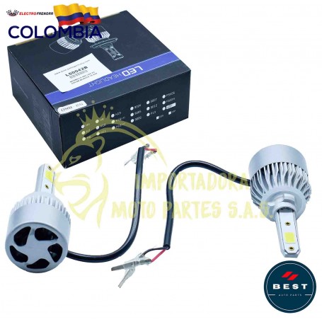 BOMBILLO 880 LED X2 COLOR BLANCO 12-24V BEST