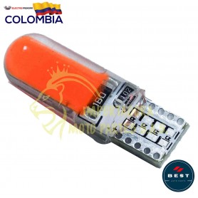 BOMBILLO LED COCUYO T10 CON FLASH COLOR BLANCO - ROJO 12V BEST
