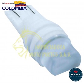 BOMBILLO LED COCUYO T10 CERAMICO COLOR BLANCO 12V BEST