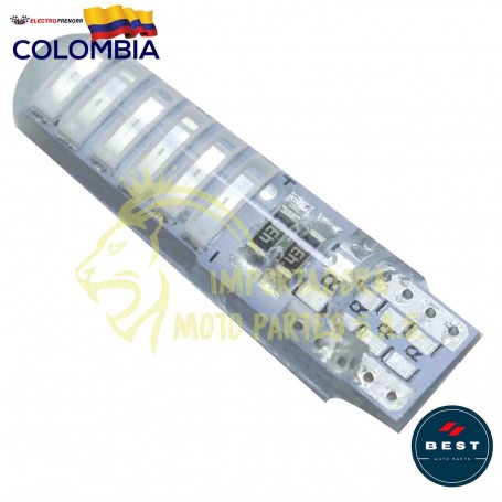 BOMBILLO LED COCUYO FIJA COLOR AZUL 12V BEST