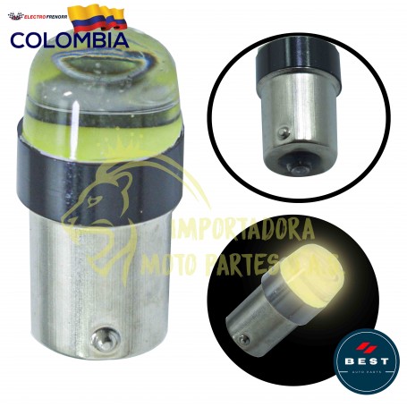 BOMBILLO LED DIRECCIONAL COB FIJA COLOR AMBAR 12V BEST
