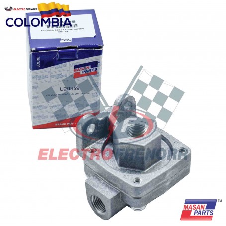 VALVULA DESCARGUE RAPIDO QR1 ENTRADA 3-8 - SALIDA 3-8 (CHILLONA) MASAN PARTS