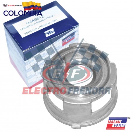 CANASTILLA BOMBA FRENOS SENCILLA E5 (PIRAGUA) EN ZAMACK MASAN PARTS