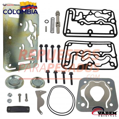EMPAQUETADURA REPARACION COMPRESOR CON TORNILLOS Y PLANCHUELA MACK MP8 VADEN
