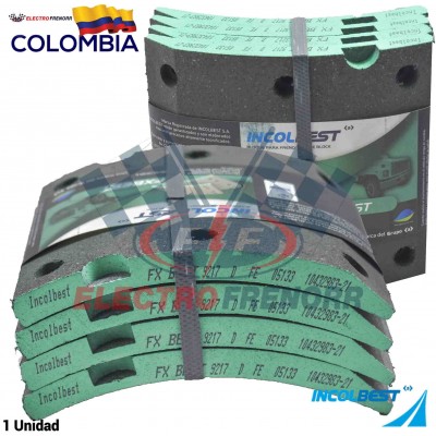 JUEGO BLOQUES DE FRENO 9217 (D) FORMULACION FXBEST INCOLBEST