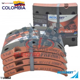 JUEGO BLOQUES DE FRENO 9217 (XD) FORMULACION MCBLOCK INCOLBEST