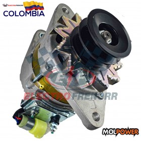 ALTERNADOR CHEVROLET FVR FTR MODELO VIEJO 24V 40AMP 70MM 2PINES MOLPOWER