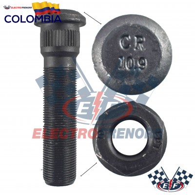 PERNO TUERCA RIN DISCO 1X5 NEGRO (N22-127MM) CRTECH