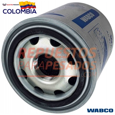 FILTRO SECADOR APLICA TODOS ROSCA M39X1.5 GRIS ACEITE  AGUA 4329011002 WABCO
