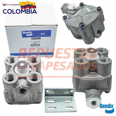 VALVULA RELAY R14 VERTICAL PUERTOS EN 1-2 BENDIX