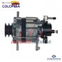 ALTERNADOR 12V 75A CHEV NPR 2POLEAS CONECTOR CUADRADO 2PINES REGULADOR IH B GAMMA