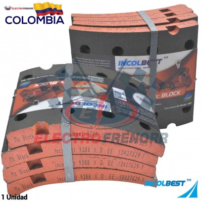 JUEGO BLOQUES DE FRENO 9388 (XD) FORMULACION MCBLOCK INCOLBEST