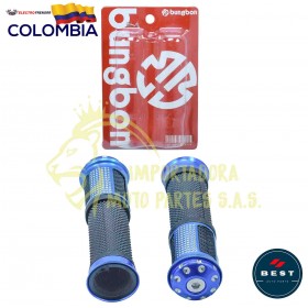 MANGOS X2 PARA MOTO DE LUJO DE COLOR AZUL BEST