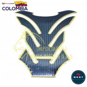 PROTECTOR PARA TANQUE DE MOTO DE COLOR DORADO BEST