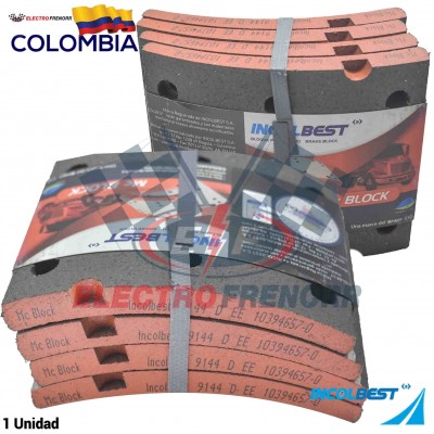 JUEGO BLOQUES DE FRENO 9144 (D) FORMULACION MCBLOCK INCOLBEST
