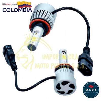 BOMBILLO 9006 LED X2 COLOR BLANCO 12-24V BEST