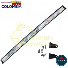 BARRA LED 126 CM  BLANCA AMBAR FIJA -FLASH 9-36 VOLT