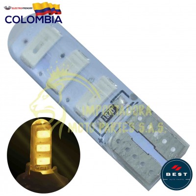 BOMBILLO LED COCUYO FIJA COLOR AMBAR 12V BEST