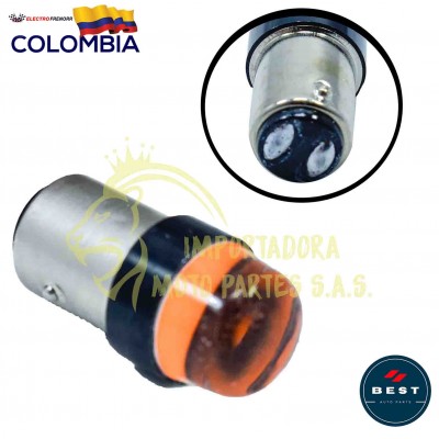 BOMBILLO LED FRENO COB FIJA COLOR ROJO 12V BEST