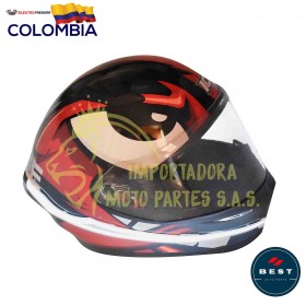 LUCES PARA CASCO DE MOTO - DISEÑO PLANO  COLOR BLANCO CALIDO BEST