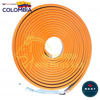CINTA NEON NARANJA FIJA 5M 4000LM 12V