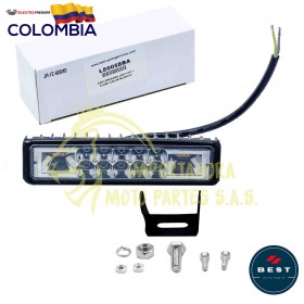 EXPLORADORA LED FIJO + FLASH COLOR BLANCO -AMBAR 9-36V BEST